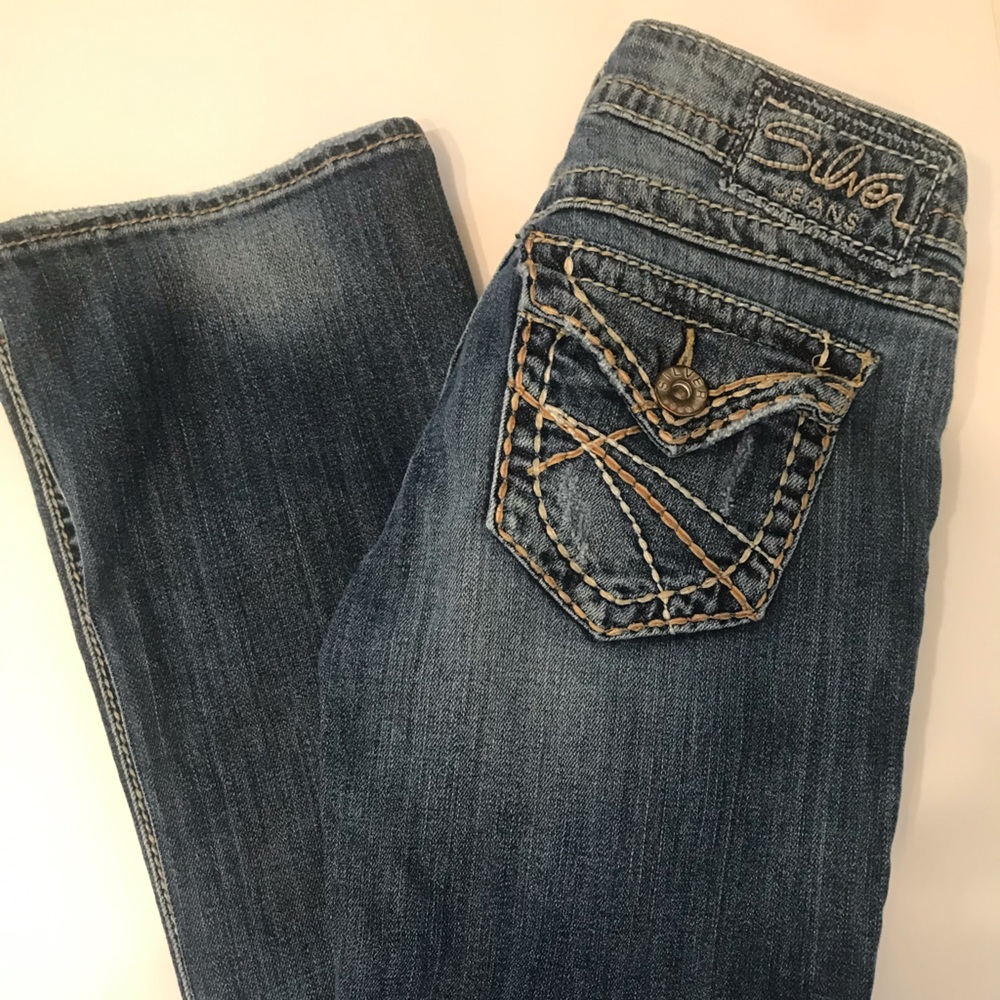 Silver jeans size 23 gently used in excellent condition